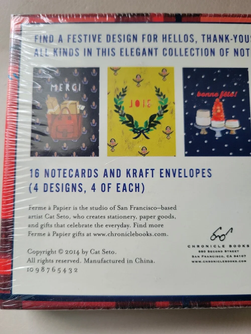 Joie du Jour Notecards 16ct NWT/NIB Cat Seto Art ~ All Occasion Greeting Cards